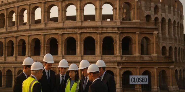 Colosseo, sette indagati per la morte dell'operaio Moretti