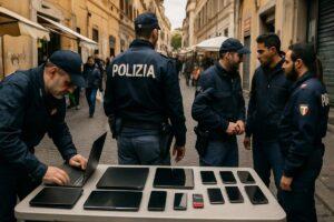 Esquilino, scoperto covo di refurtiva informatica: sei arresti