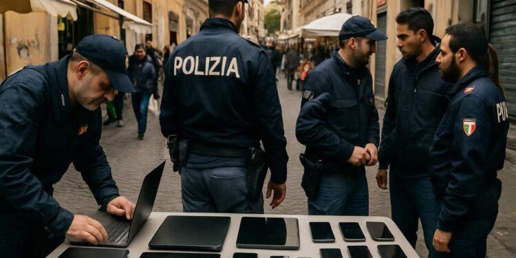 Esquilino, scoperto covo di refurtiva informatica: sei arresti