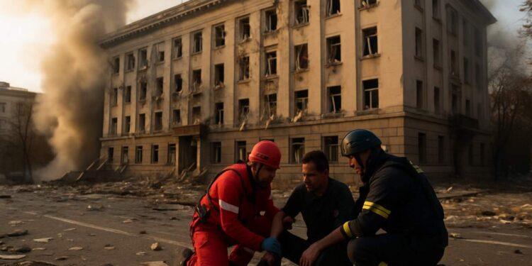 Kyiv, attacco russo colpisce SBU: feriti e danni diffusi