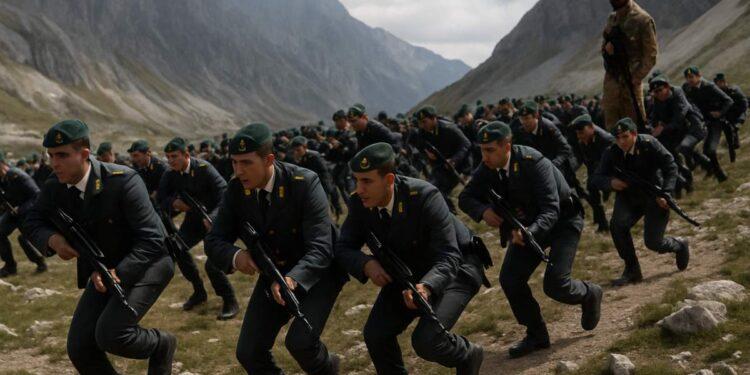 L'Aquila, esercitazione finale per 1.092 allievi della Guardia di finanza