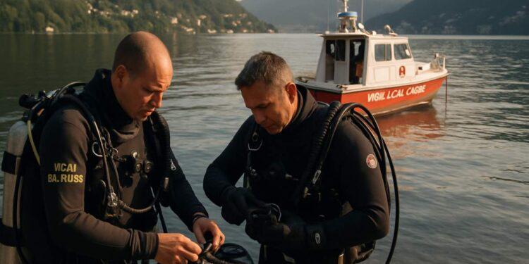 Lago di Como, recupero del corpo del turista disperso a 280 metri