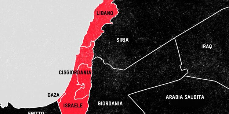 Mappa-Gaza-Libano
