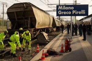 Milano Greco Pirelli, deragliamento blocca linee ferroviarie