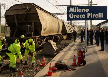 Milano Greco Pirelli, deragliamento blocca linee ferroviarie