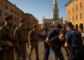 Modena, arresto in piazza Dante grazie ai militari di Strade Sicure