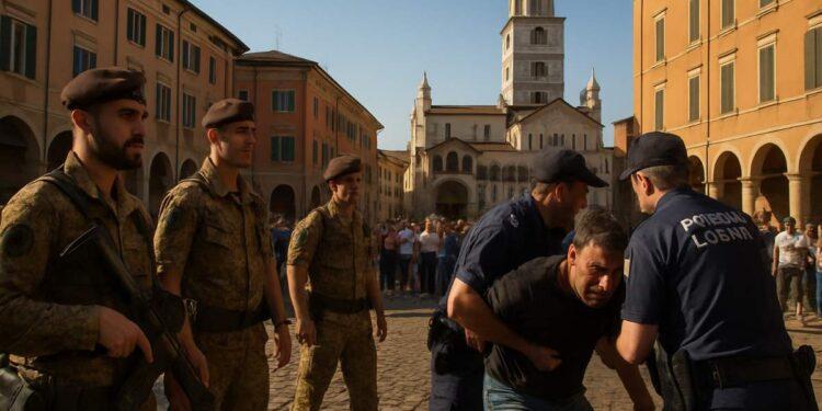 Modena, arresto in piazza Dante grazie ai militari di Strade Sicure