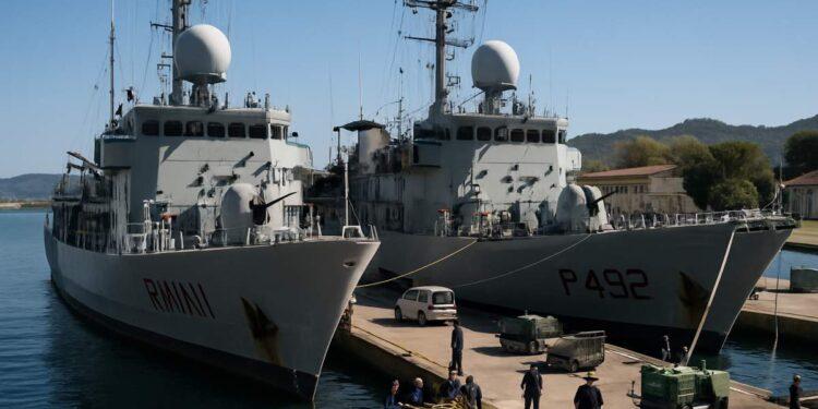 Navi Rimini e Crotone, rientro in Italia per manutenzione