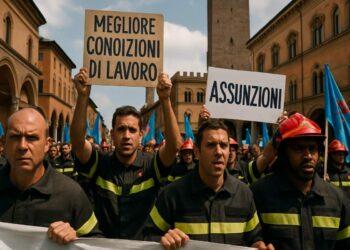 Sciopero UIL Vigili del Fuoco, proteste a Bologna per organico e tutele
