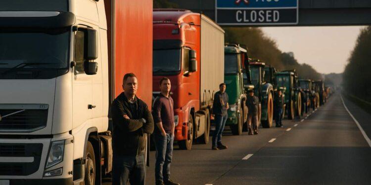 A30 chiusa, proteste autotrasportatori bloccano il Sud