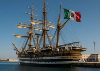 Amerigo Vespucci, sosta tecnica a Taranto fino al 25 ottobre