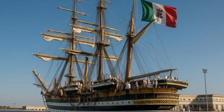 Amerigo Vespucci, sosta tecnica a Taranto fino al 25 ottobre