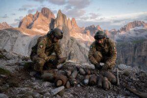 Dolomiti, recuperate 250 munizioni della Grande Guerra