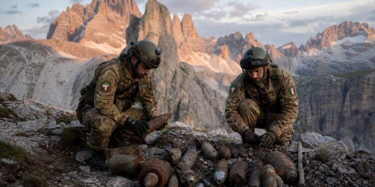 Dolomiti, recuperate 250 munizioni della Grande Guerra