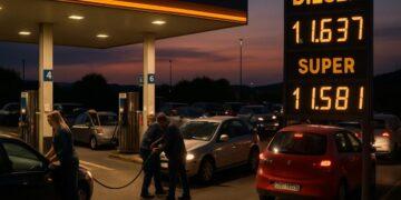 Gasolio, scade lo sconto: accise mobili dal 6 ottobre
