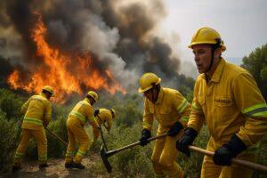 Incendio alla Mortola, chiuso il valico di Ponte San Luigi