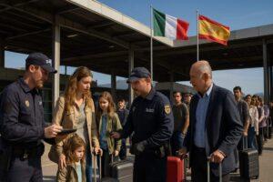 Italia e Spagna, fine dei controlli alle frontiere il 23 ottobre