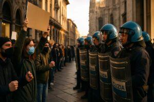 Milano, 174 fermi dopo scontri: 32 arresti, 23 minorenni