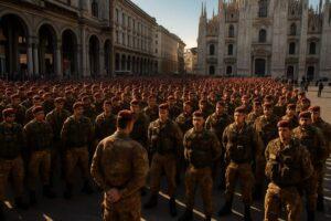 Milano, 500 paracadutisti della Folgore per Strade Sicure