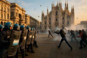Milano, scontri durante il corteo contro il carovita: 25 feriti