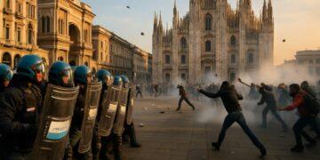 Milano, scontri durante il corteo contro il carovita: 25 feriti