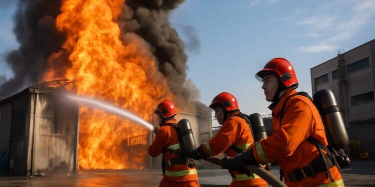 Napoli, incendio in via Brin: Vigili del Fuoco in azione