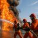 Napoli, incendio in via Brin: Vigili del Fuoco in azione