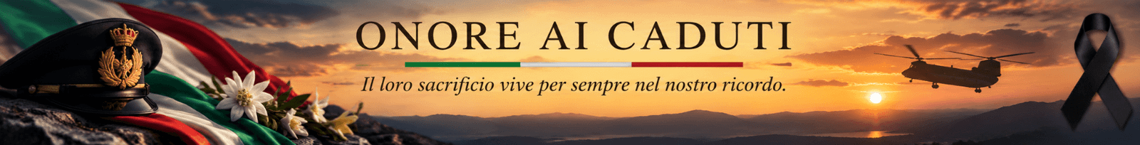 In memoria dei militari italiani caduti in Bosnia