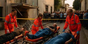 Santa Maria la Carità, crollo di un balcone: quattro feriti gravi